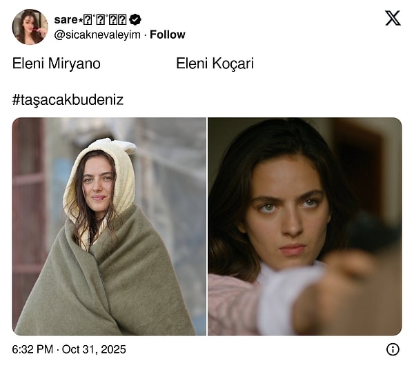 Eleni'nin 4 bölümdeki değişimi ektedir.