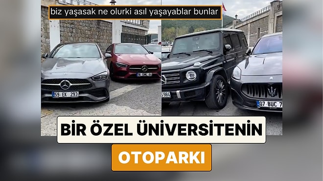 Galeri Gibi: İstanbul'da Bir Özel Üniversite'nin Otoparkındaki Araçlar Sosyal Medyada Viral Oldu