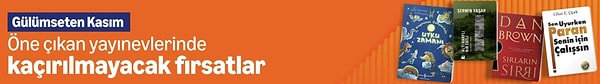 "Gülümseten Kasım" boyunca öne çıkan yayınevlerinden bazıları şöyle: