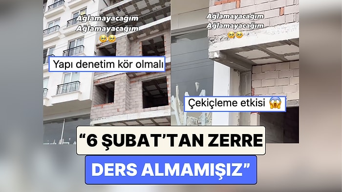 Bir İnşaat Mühendisi Yeni Yapılan Bir Binada Gördüğü Hataları "Ağlamayacağım, Ağlamayacağım" Notuyla Paylaştı