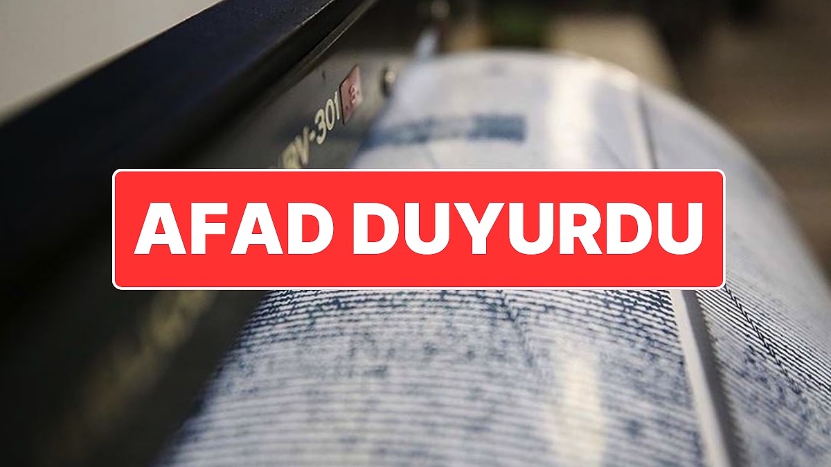 AFAD Duyurdu: Balıkesir Sındırgı’da 4.3 Büyüklüğünde Deprem Meydana Geldi