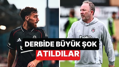 Beşiktaş-Fenerbahçe Derbisinde Orkun Kökçü ve Sergen Yalçın Kırmızı Kart Gördü