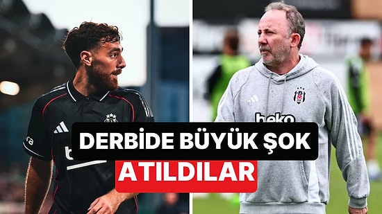 Beşiktaş-Fenerbahçe Derbisinde Orkun Kökçü ve Sergen Yalçın Kırmızı Kart Gördü