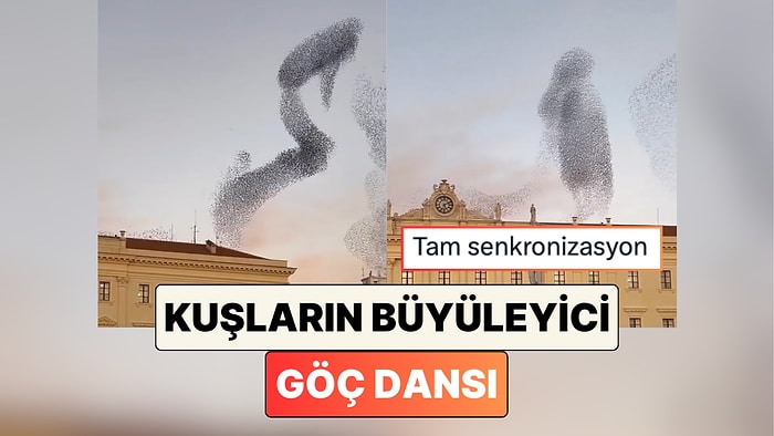 İtalya'da Göç Eden Kuş Sürüsünün Gökyüzündeki Dansını İzlerken Hipnotize Olacaksınız