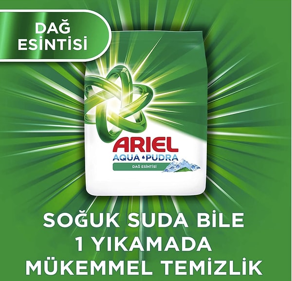 Ariel Dağ Esintisi 7 Kg Hızlı Çözünme Toz Çamaşır Deterjanı