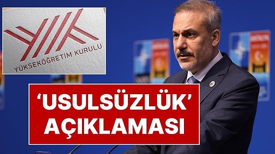 YÖK'ten Hakan Fidan'ın Diplomasına İlişkin Açıklama