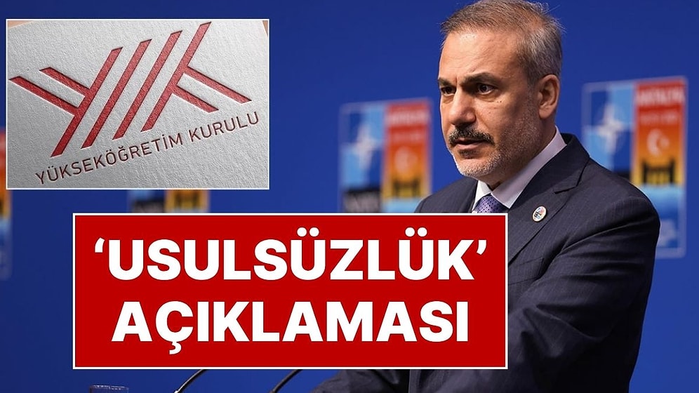 YÖK'ten Hakan Fidan'ın Diplomasına İlişkin Açıklama