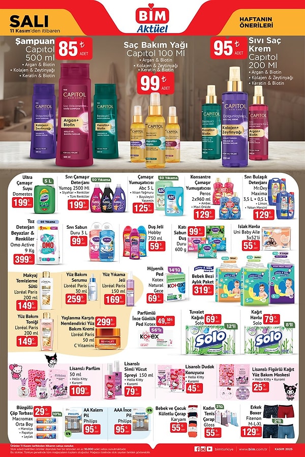 Capıtol Şampuan 500 ml 85 TL