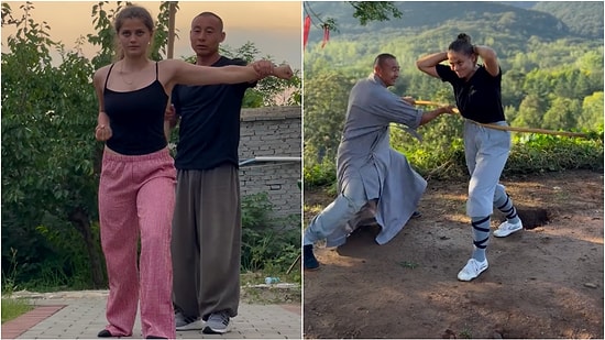 A Woman Receiving Kung Fu Training at a Temple Shares Details of Her Challenging Process