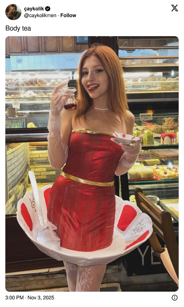 Günün en çok dikkat çeken Cadılar Bayramı kıyafeti de açık ara buydu.