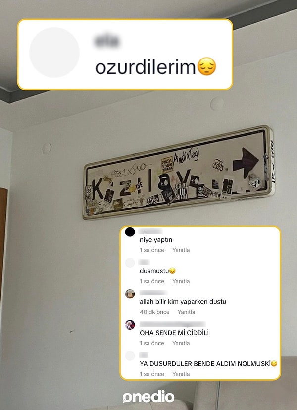 Bir TikTok kullanıcısı tabelayı evine astığını söylese de bu da yapay zeka çıktı.