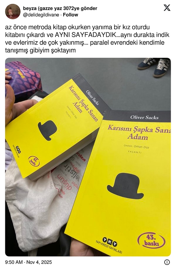 Tesadüfün böylesi.