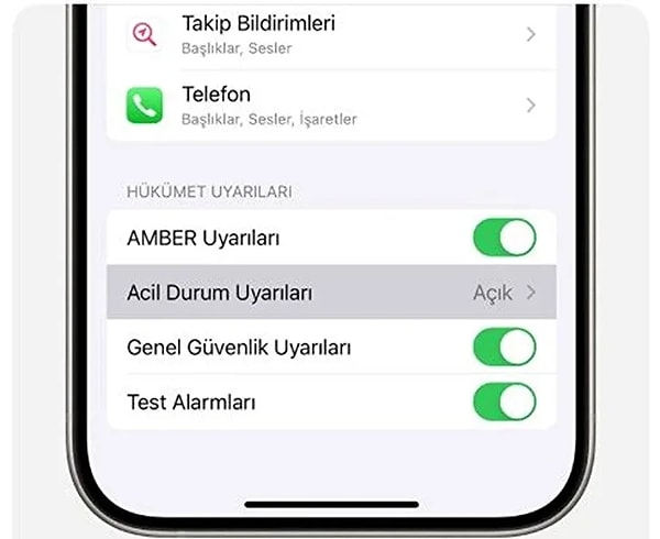 Apple bu sistemi “Gelişmiş Güvenlik Uyarıları” adıyla duyurdu.