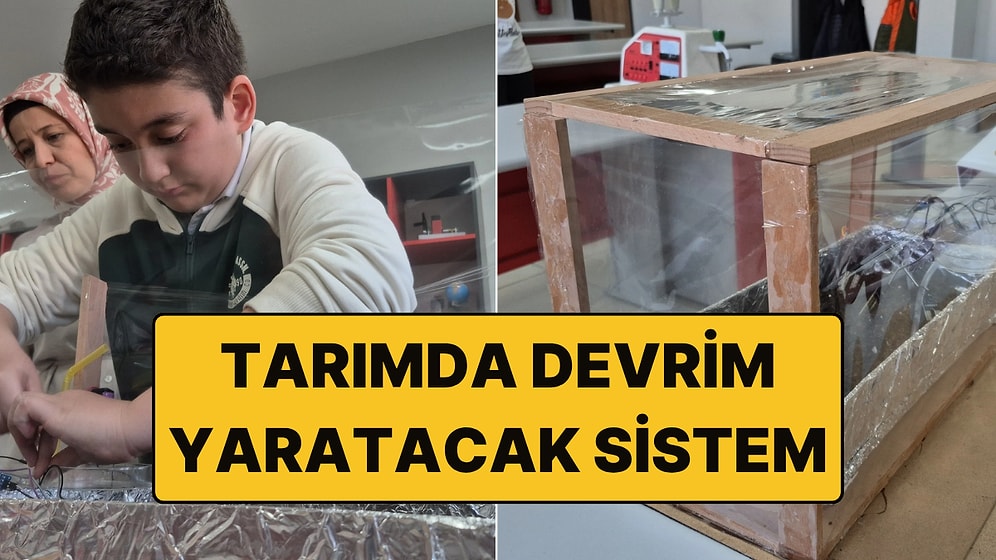 TÜBİTAK Birincisi Tarımda 'Devrim Yaratan' Sistemi Geliştiren 11 Yaşındaki Öğrenci Oldu!