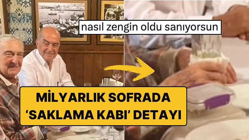 Murat Ülker ve Rahmi Koç'un Gündem Olan Akşam Yemeğindeki "Saklama Kabı" Detayı