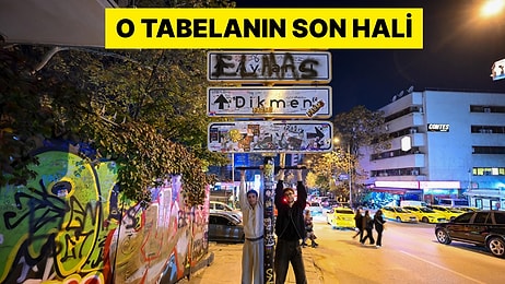 Ankaralı Gençlerin Uğrak Yeri Kızılay Tabelasının Son Hali Görüntülendi