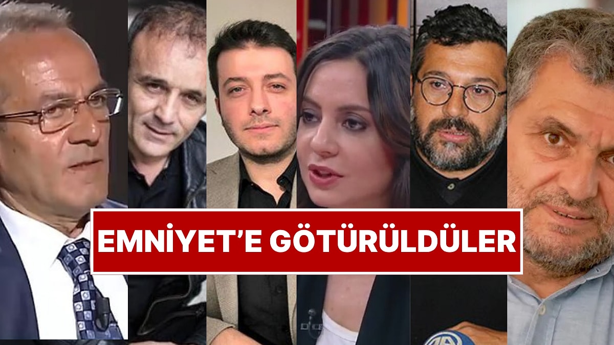 Gazetecilere Operasyon: 6 Gazeteci Sabah Saatlerinde Emniyet’e Götürüldü