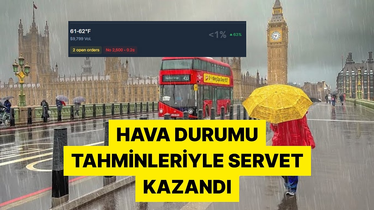 Bir Bahisçi Londra Hava Durumu Tahminine 15 Dolar Yatırarak 9600 Dolar Kazandı
