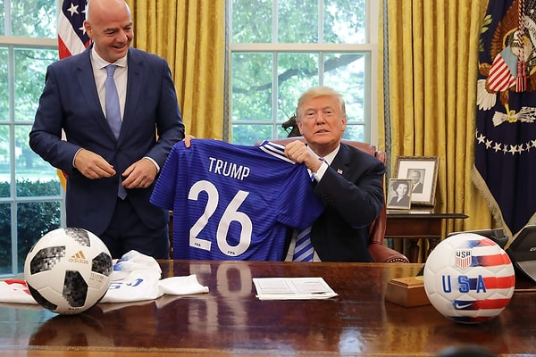 The relationship between Infantino and Trump is increasingly strengthening.