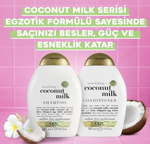 Ogx besleyici hindistan cevizi sütü şampuan indirimli fiyatıyla avantajlı ürünlerden biri!