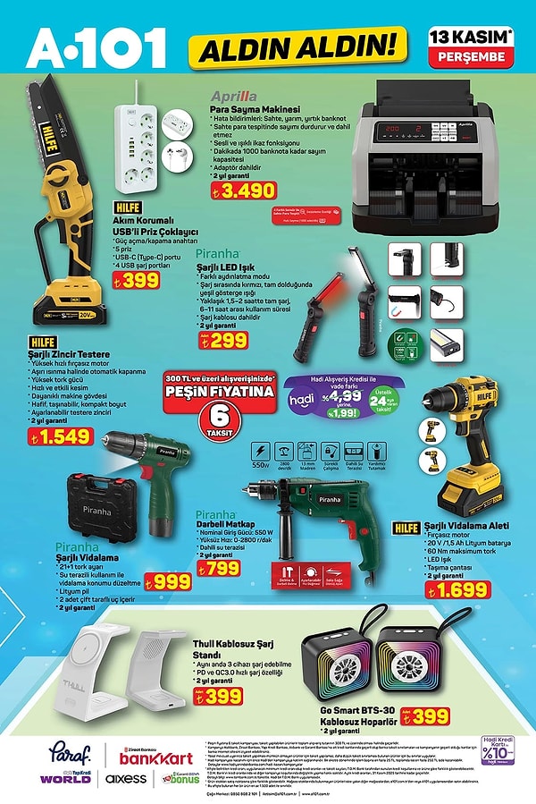 Aprilla Para Sayma Makinesi 3.490 TL