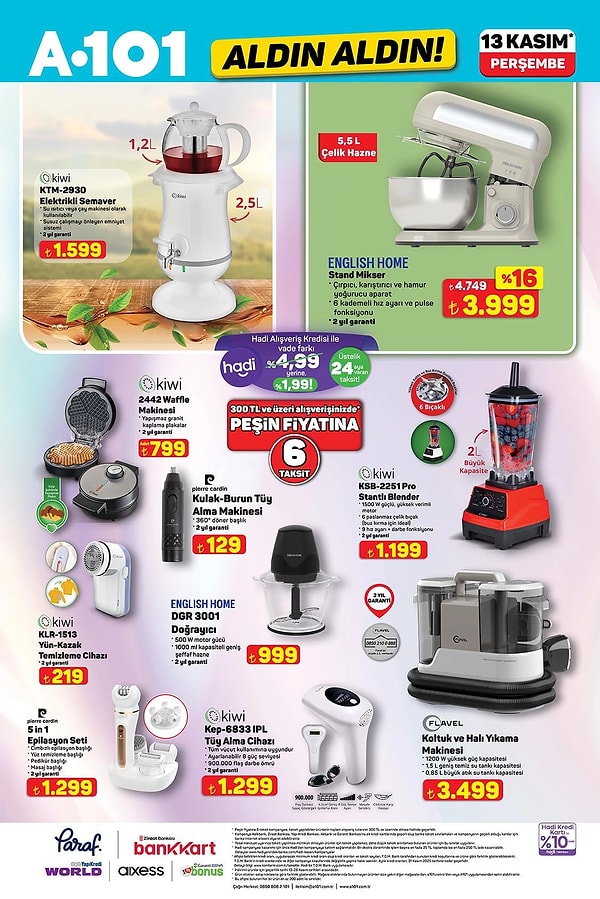 Kiwi Elektrikli Semaver 1.599 TL