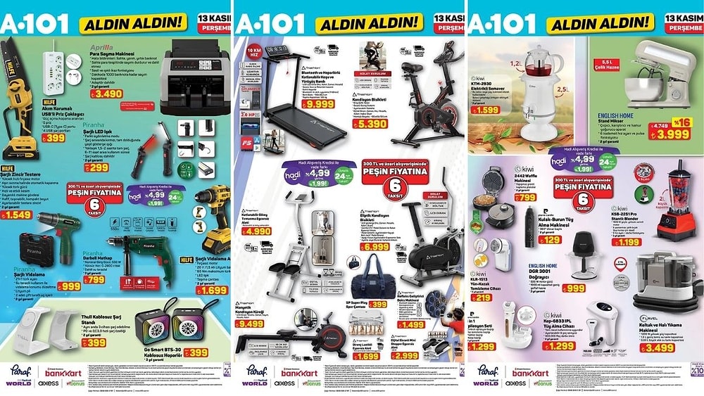 A101'e Para Sayma Makinesi Geliyor! 13 Kasım 2025 A101 Aldın Aldın Kataloğu