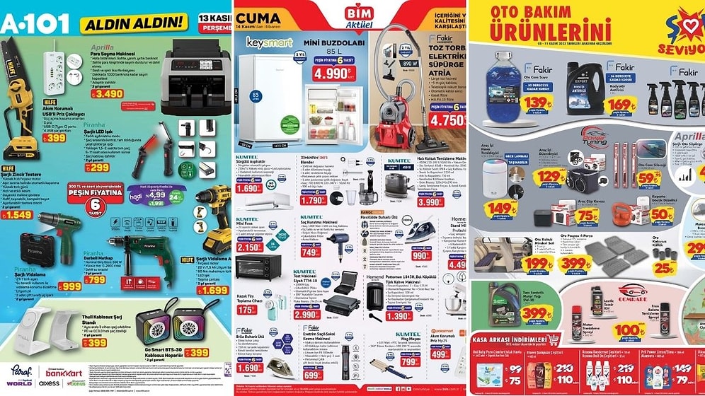 İndirim Günleri Başlıyor! 8 - 14 Kasım Haftasında A101 ve BİM Aktüel Ürünler Listesinde Ne Var?
