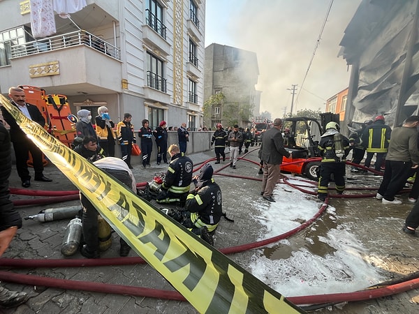 Depoda yangın çıktı.