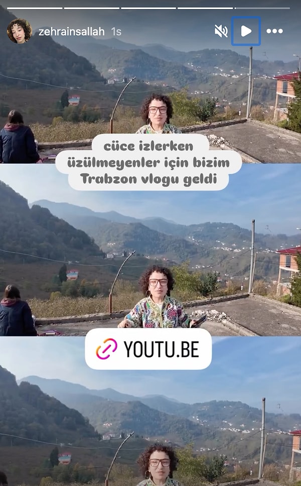 Zehrainşallah isimli sosyal medya fenomeni paylaşımıyla o sözlere göndermede bulundu.