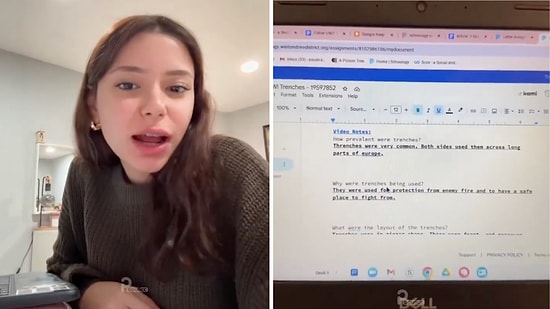 Bizim Liseliler Sinirlendi: Amerika'da Lise Okuyan Türk Bir Öğrenci Kendisine Verilen Ödevleri Paylaştı