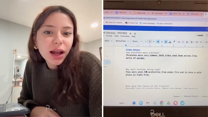 Bizim Liseliler Sinirlendi: Amerika'da Lise Okuyan Türk Bir Öğrenci Kendisine Verilen Ödevleri Paylaştı