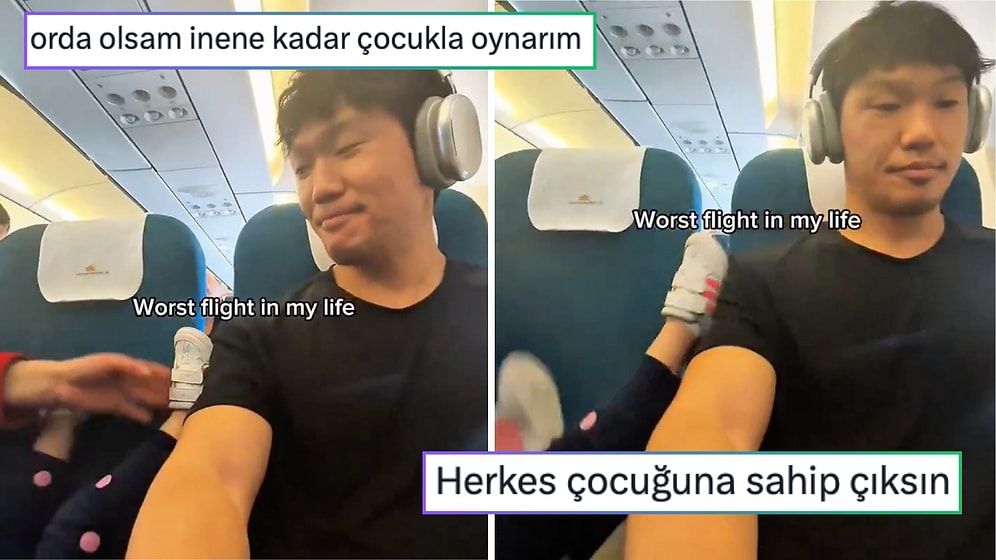 Passenger Who Was Harassed by a Child Next to Him on a Plane Shares the Moment