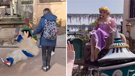 Disneyland'de Sakarlıkları ile Çocuklara Küçük Bir Şok Yaşatan Kostümlü Karakter Görevlileri