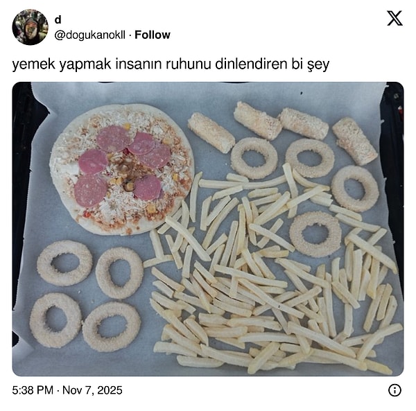 Özenle dizmiş o da yeterli.