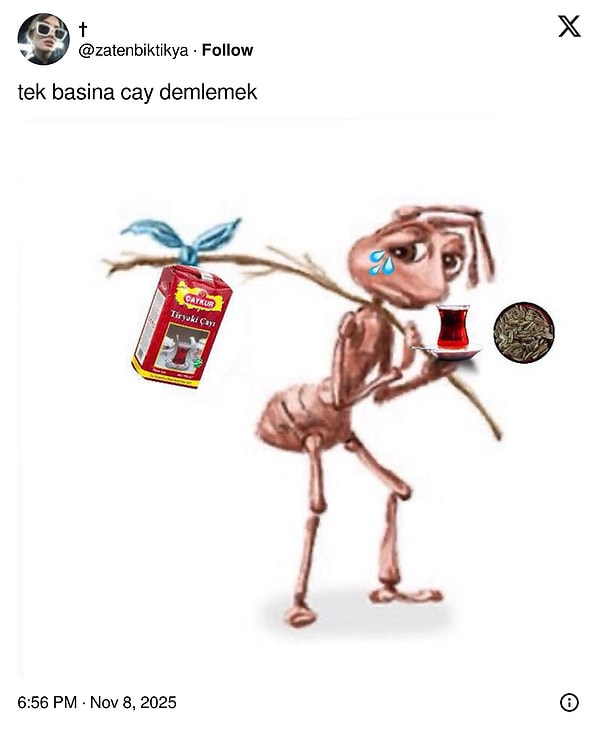 Akşam ailecek içilen çayın tadını biliyorsan bunun nasıl ağır geldiğini de bilirsin.