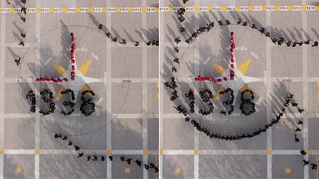 Elazığ'da Bir İlkokulda Yapılan 10 Kasım Koreografisi Beğeni Topladı