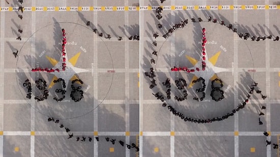 Elazığ'da Bir İlkokulda Yapılan 10 Kasım Koreografisi Beğeni Topladı