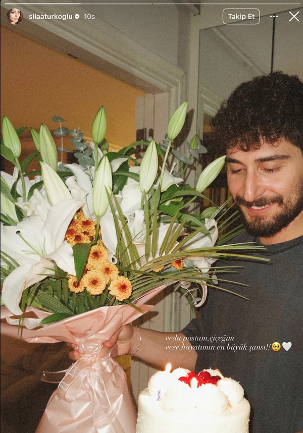 Şimdiyse erkek arkadaşı Ata Ayyıldız’ın veda jestini paylaştı.