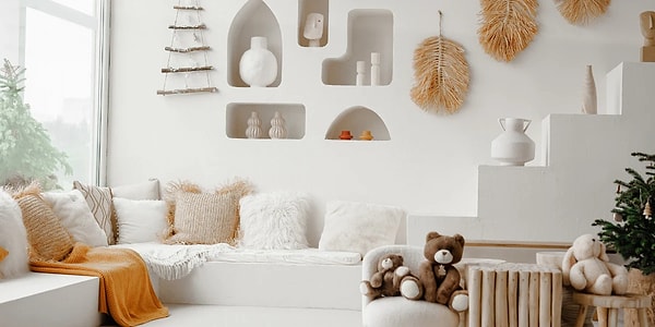 3. Beyaz duvar, sakin kafa!