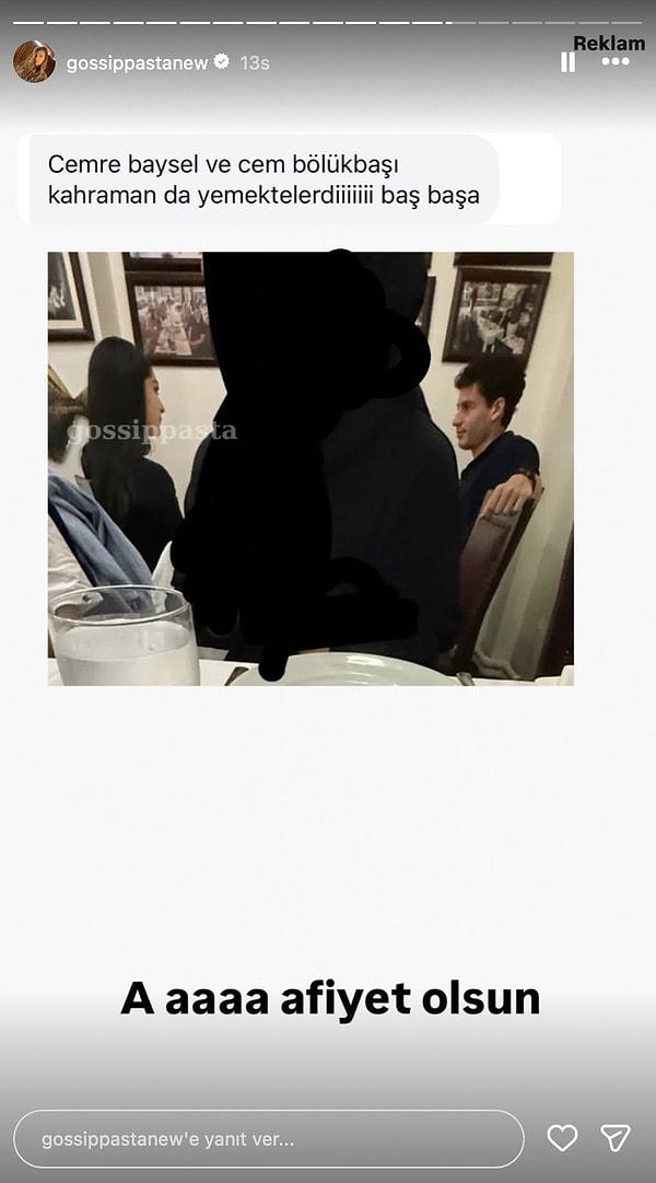 Cemre Baysel, who never seems to manage keeping her dates under wraps, was caught out on a date again last night!