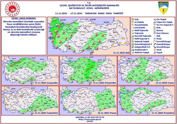 İstanbul’da hava mevsim normallerine dönüyor.
