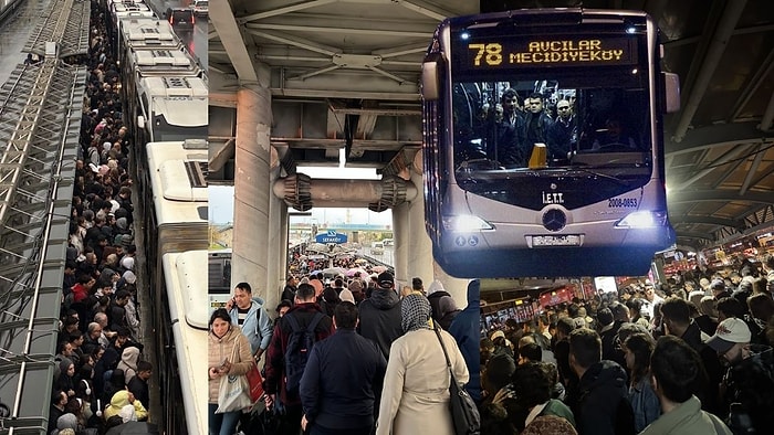 İstanbul'da Metrobüs Hattı Tamamen Durdu