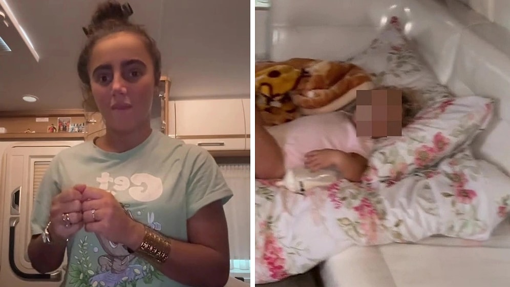 İki Kızıyla Birlikte Karavanda Yaşayan Anne Sosyal Medyada Gündem Oldu