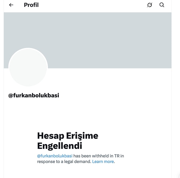 Furkan Bölükbaşı’nın Cumhurbaşkanı Recep Tayyip Erdoğan ile ilgili paylaşımı yaptığı hesabına erişim engeli geldi.