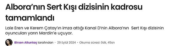 Geçtiğimiz sene hazırlıkları devam ederken dizinin ismi Uzak Şehir değil, bambaşkaymış!