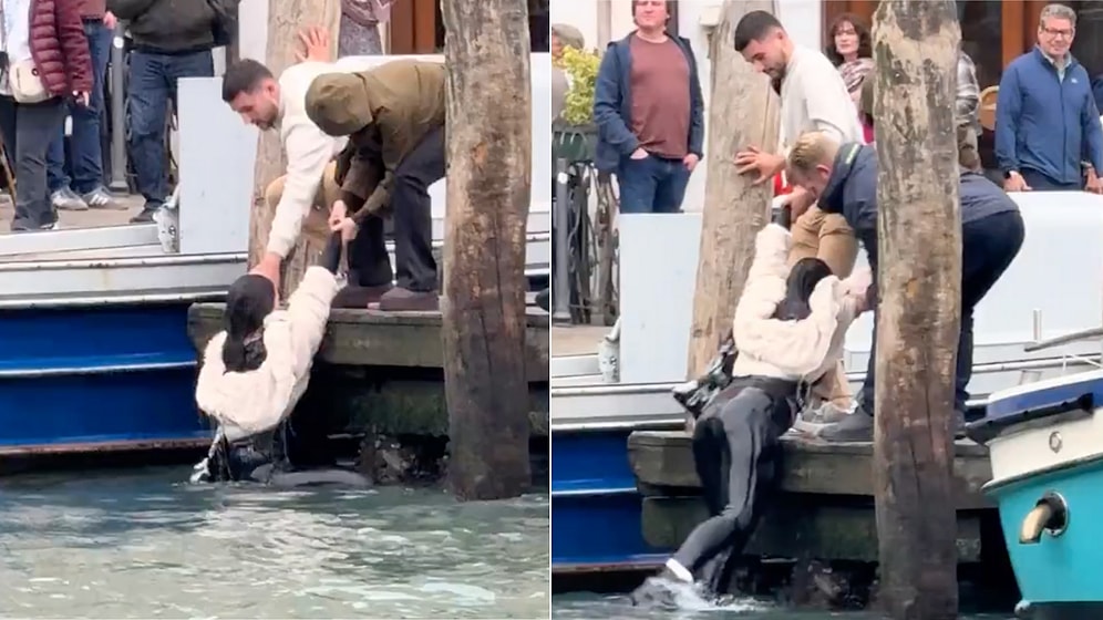 A Woman Fell into the Water While Trying to Take a Photo in Italy