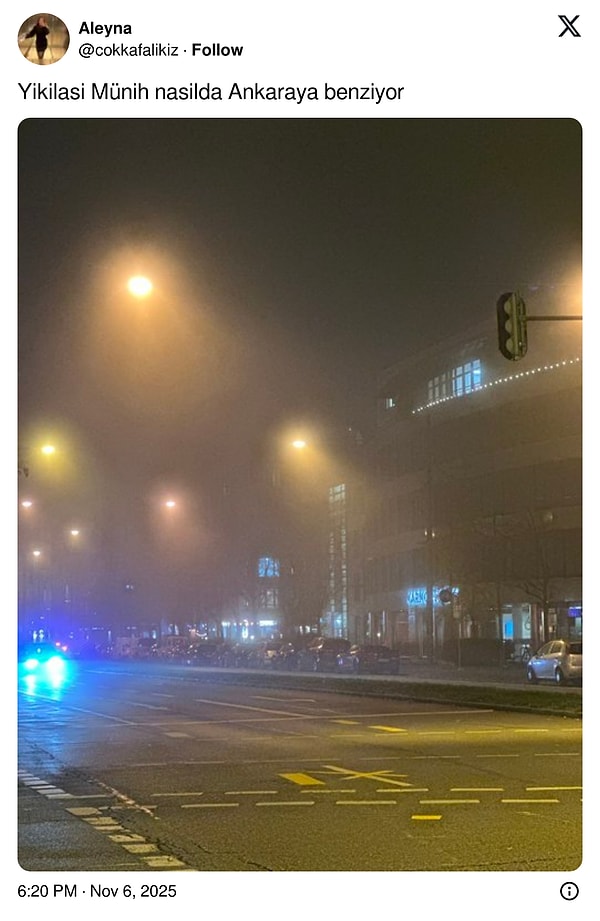 Ankara hasreti depreşen bir kullanıcı da bunu paylaştı.