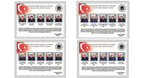 Regrettably, on November 11th, we lost 20 of our soldiers. The entire nation of Turkey was plunged into mourning following the crash of a C-130 military cargo plane, belonging to the Turkish Air Force, in Georgia.