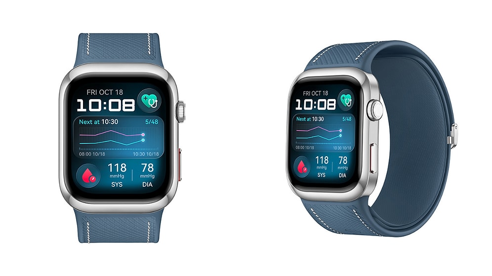 Tansiyon Ölçümü Yapabilen Huawei Watch D2, Yeni Sağlık İşlevleri ve Mavi Rengiyle Güncellendi